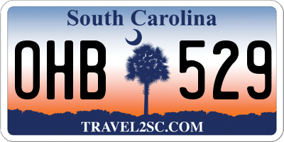 SC license plate OHB529