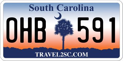 SC license plate OHB591