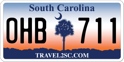 SC license plate OHB711