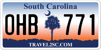 SC license plate OHB771