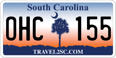 SC license plate OHC155