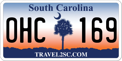 SC license plate OHC169