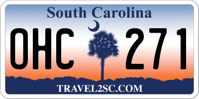 SC license plate OHC271