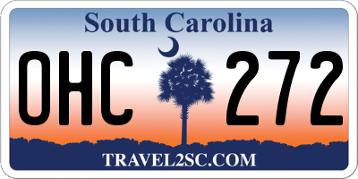 SC license plate OHC272