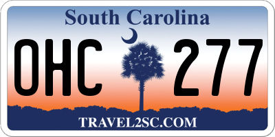 SC license plate OHC277