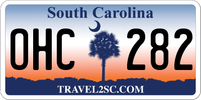 SC license plate OHC282