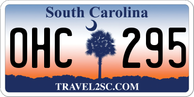 SC license plate OHC295
