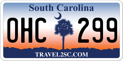 SC license plate OHC299