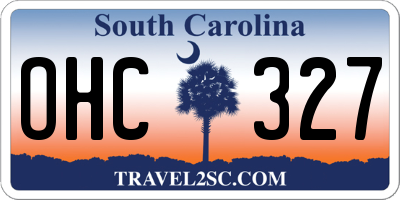 SC license plate OHC327