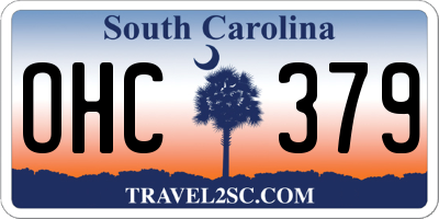 SC license plate OHC379