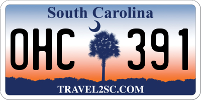 SC license plate OHC391