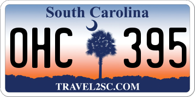 SC license plate OHC395