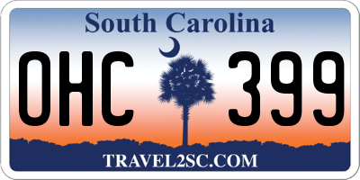 SC license plate OHC399