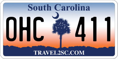 SC license plate OHC411