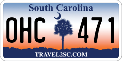 SC license plate OHC471