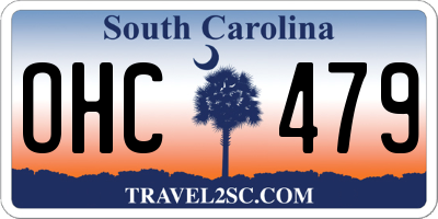 SC license plate OHC479