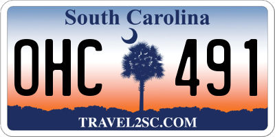 SC license plate OHC491