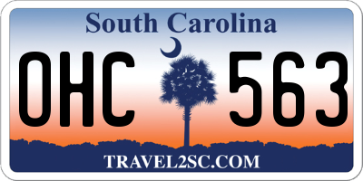 SC license plate OHC563