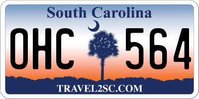 SC license plate OHC564