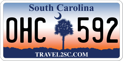 SC license plate OHC592