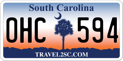 SC license plate OHC594