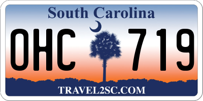SC license plate OHC719