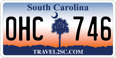 SC license plate OHC746