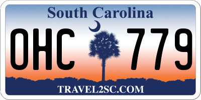 SC license plate OHC779