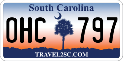 SC license plate OHC797