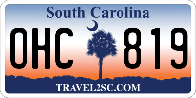 SC license plate OHC819