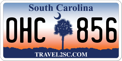 SC license plate OHC856