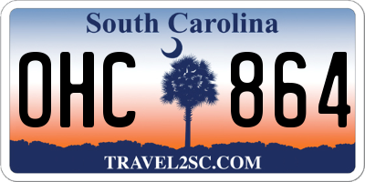 SC license plate OHC864