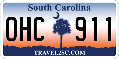 SC license plate OHC911