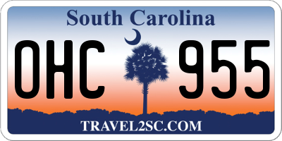 SC license plate OHC955