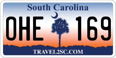 SC license plate OHE169