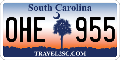 SC license plate OHE955
