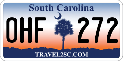 SC license plate OHF272