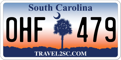 SC license plate OHF479