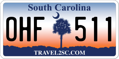 SC license plate OHF511