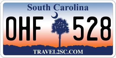 SC license plate OHF528