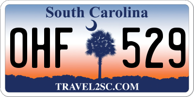 SC license plate OHF529