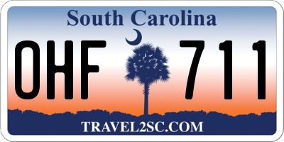 SC license plate OHF711