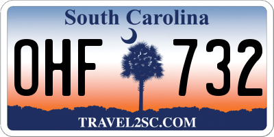 SC license plate OHF732