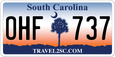 SC license plate OHF737
