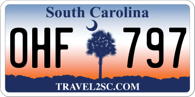 SC license plate OHF797