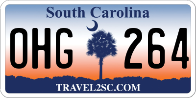 SC license plate OHG264