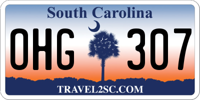 SC license plate OHG307