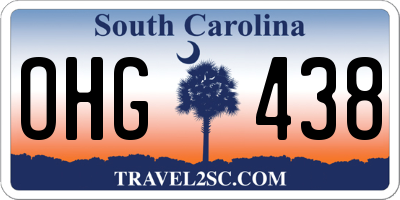 SC license plate OHG438