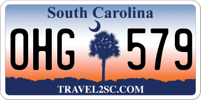 SC license plate OHG579