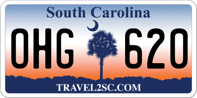SC license plate OHG620